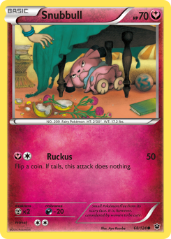 Snubbull, Fates Collide #68, Pokémon TCG card