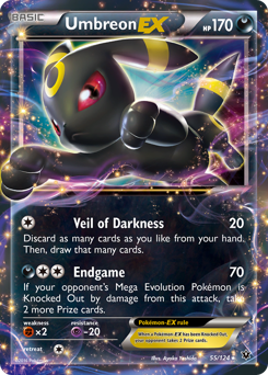 Umbreon-EX, Fates Collide #55, Pokémon TCG card