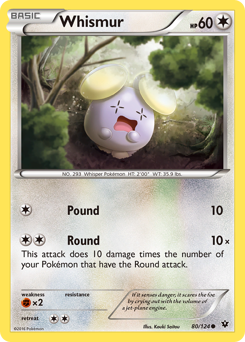 Whismur, Fates Collide #80, Pokémon TCG card