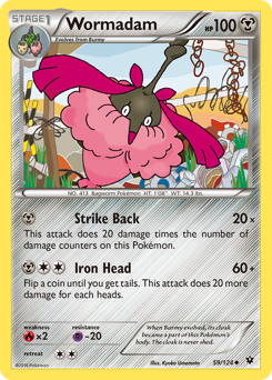 Wormadam, Fates Collide #59, Pokémon TCG card