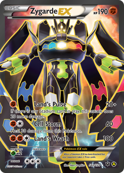 Zygarde-EX, Fates Collide #54a, Pokémon TCG card
