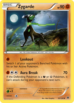 Zygarde, Fates Collide #52, Pokémon TCG card