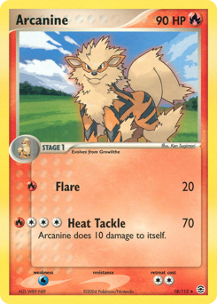 Arcanine, FireRed & LeafGreen #18, Pokémon TCG card