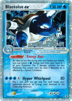 Blastoise ex, FireRed & LeafGreen #104, Pokémon TCG card