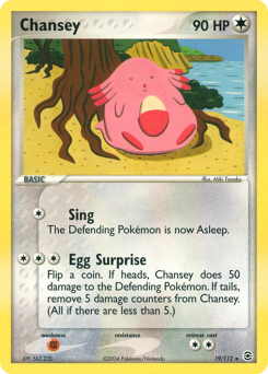 Chansey, FireRed & LeafGreen #19, Pokémon TCG card