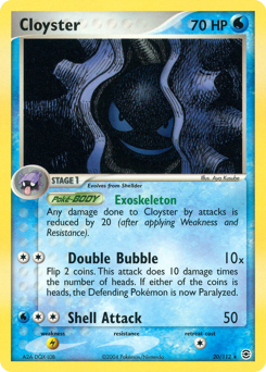 Cloyster, FireRed & LeafGreen #20, Pokémon TCG card