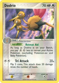 Dodrio, FireRed & LeafGreen #21, Pokémon TCG card