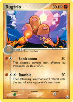 Dugtrio, FireRed & LeafGreen #22, Pokémon TCG card