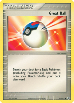 Great Ball, FireRed & LeafGreen #92, Pokémon TCG card