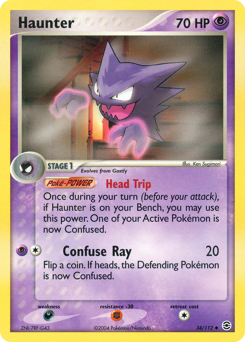 Haunter, FireRed & LeafGreen #34, Pokémon TCG card