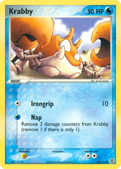 Krabby, FireRed & LeafGreen #66, Pokémon TCG card