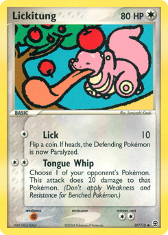 Lickitung, FireRed & LeafGreen #37, Pokémon TCG card