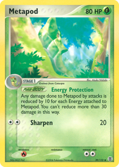 Metapod, FireRed & LeafGreen #39, Pokémon TCG card