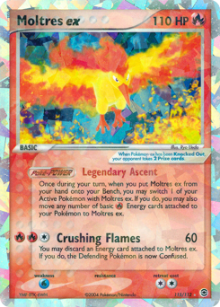 Moltres ex, FireRed & LeafGreen #115, Pokémon TCG card