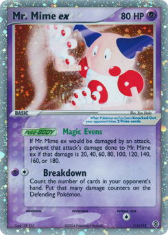 Mr. Mime ex, FireRed & LeafGreen #111, Pokémon TCG card