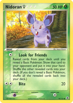 Nidoran ♀, FireRed & LeafGreen #70, Pokémon TCG card