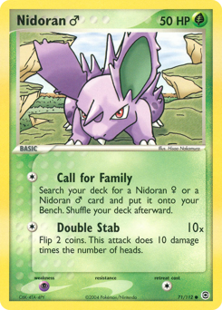 Nidoran ♂, FireRed & LeafGreen #71, Pokémon TCG card