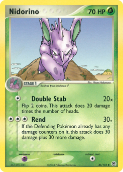 Nidorino, FireRed & LeafGreen #41, Pokémon TCG card