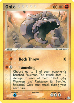 Onix, FireRed & LeafGreen #42, Pokémon TCG card