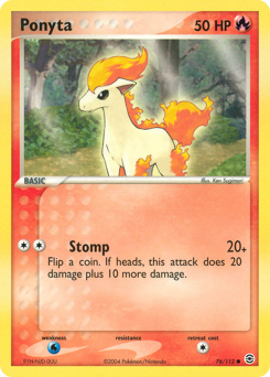 Ponyta, FireRed & LeafGreen #76, Pokémon TCG card