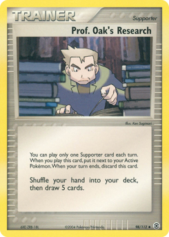 Prof. Oak's Research, FireRed & LeafGreen #98, Pokémon TCG card