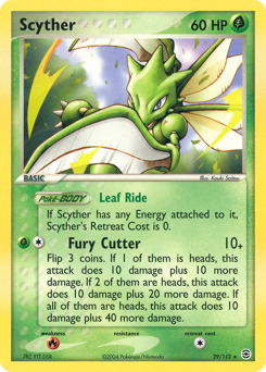 Scyther, FireRed & LeafGreen #29, Pokémon TCG card