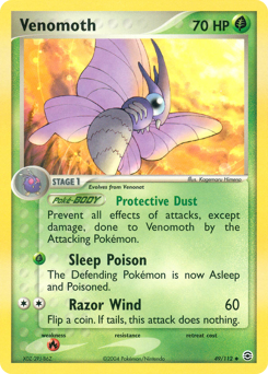 Venomoth, FireRed & LeafGreen #49, Pokémon TCG card