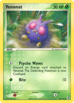 Venonat, FireRed & LeafGreen #84, Pokémon TCG card