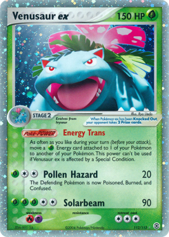 Venusaur ex, FireRed & LeafGreen #112, Pokémon TCG card