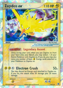 Zapdos ex, FireRed & LeafGreen #116, Pokémon TCG card