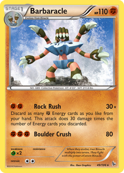 Barbaracle, Flashfire #49, Pokémon TCG card