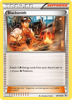 Blacksmith, Flashfire #88, Pokémon TCG card