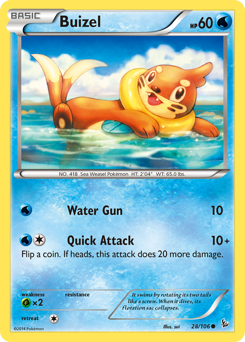 Buizel, Flashfire #28, Pokémon TCG card