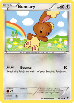 Buneary, Flashfire #84, Pokémon TCG card