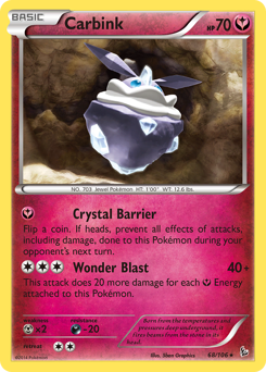 Carbink, Flashfire #68, Pokémon TCG card