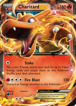 Charizard-EX, Flashfire #11, Pokémon TCG card