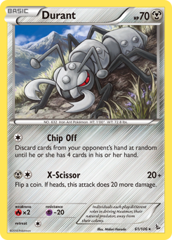 Durant, Flashfire #61, Pokémon TCG card