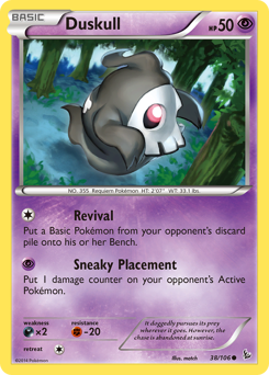 Duskull, Flashfire #38, Pokémon TCG card