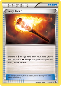 Fiery Torch, Flashfire #89, Pokémon TCG card