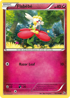 Flabébé, Flashfire #63, Pokémon TCG card