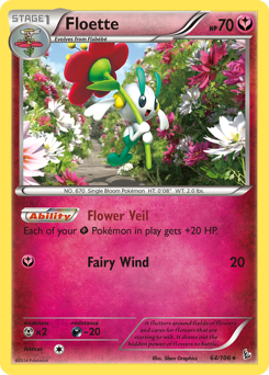 Floette, Flashfire #64, Pokémon TCG card