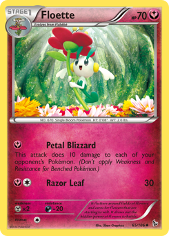 Floette, Flashfire #65, Pokémon TCG card