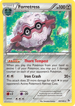 Forretress, Flashfire #60, Pokémon TCG card