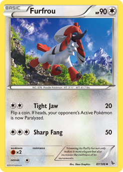 Furfrou, Flashfire #87, Pokémon TCG card