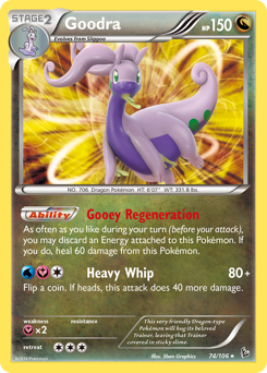 Goodra, Flashfire #74, Pokémon TCG card