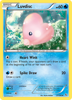 Luvdisc, Flashfire #27, Pokémon TCG card