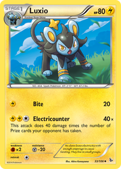 Luxio, Flashfire #33, Pokémon TCG card