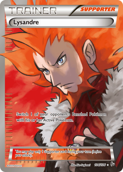 Lysandre, Flashfire #104, Pokémon TCG card