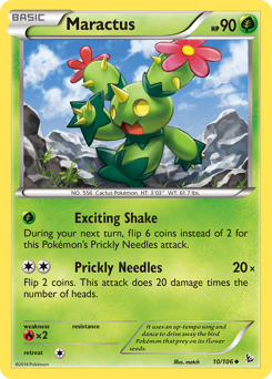 Maractus, Flashfire #10, Pokémon TCG card