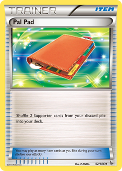Pal Pad, Flashfire #92, Pokémon TCG card